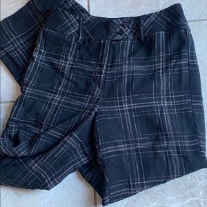 Tristan & Iseut Black Plaid Wool Blend Trousers